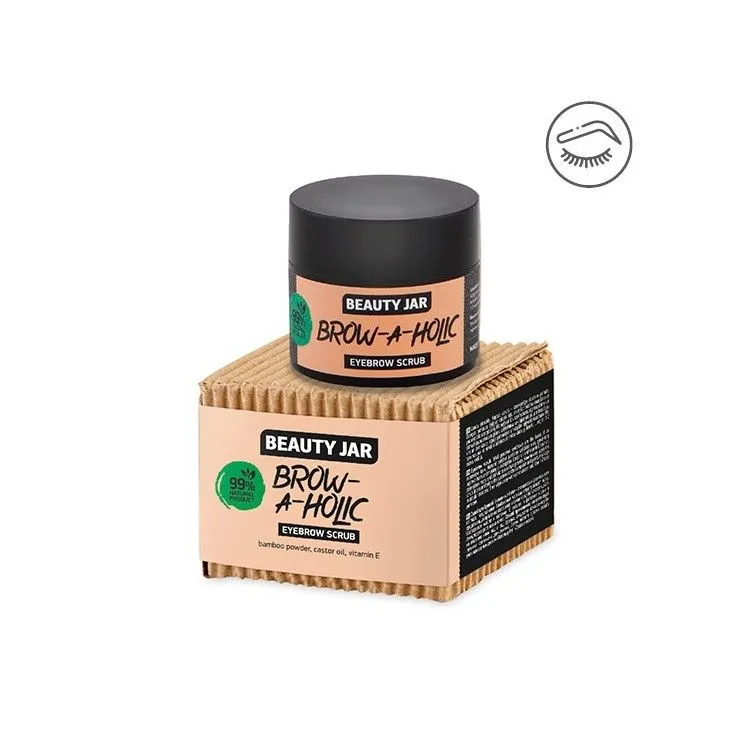 Exfoliante para cejas - Bambú, Ricino y Vitamina e, Beauty Jar