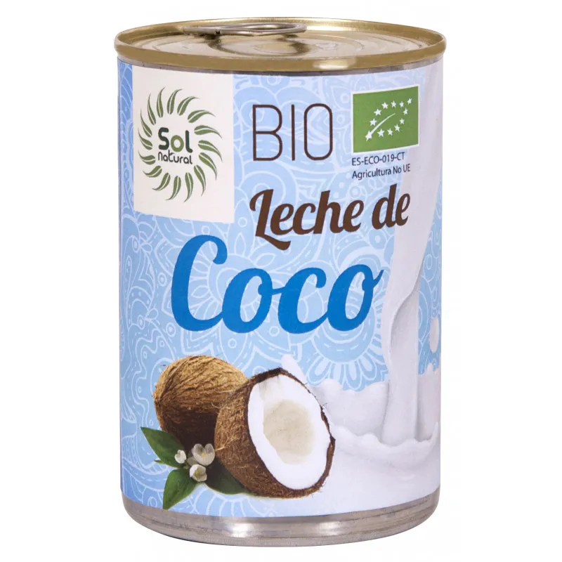 Leche coco BIO 400 ml, Sol Natural