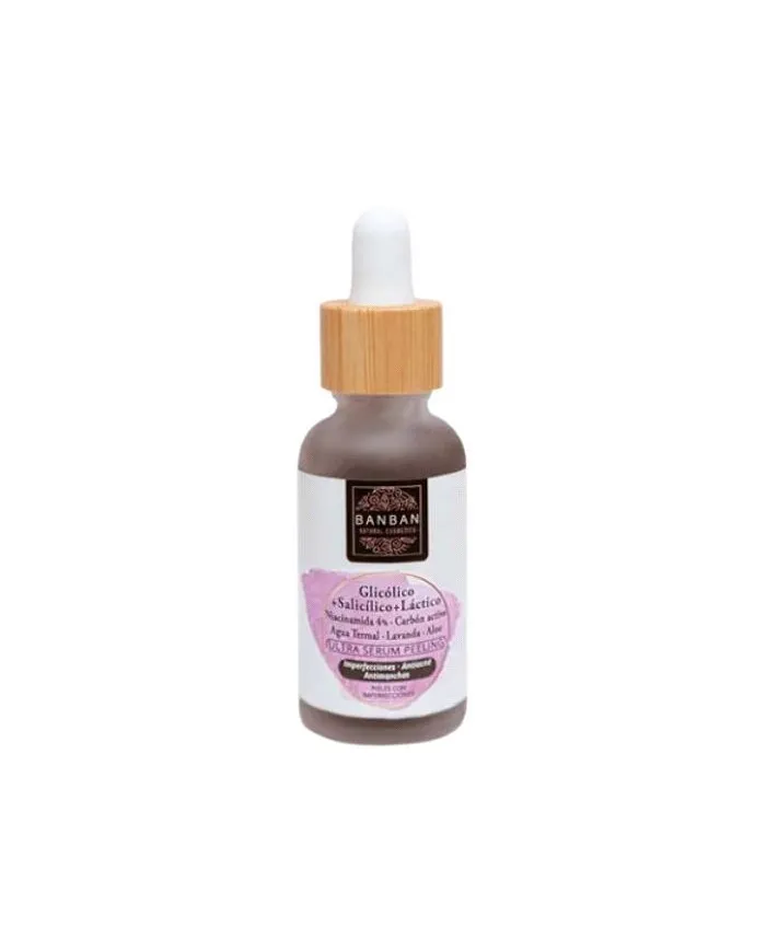 Sérum facial glycolique salicylique lactique, Banban