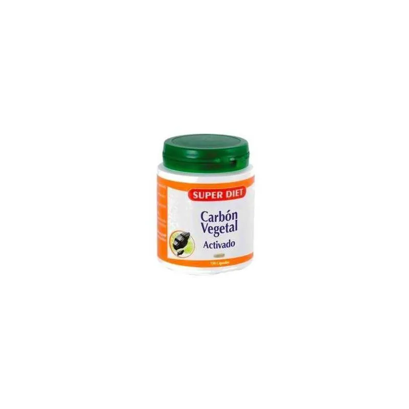 Carbón activado vegetal surperdiet 150 cápsulas, Superdiet