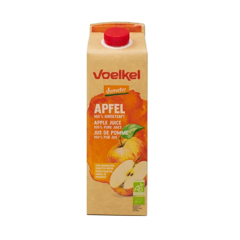 Zumo manzana sin filtrar demeter brick 1 l, Voelkel