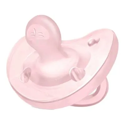 Chupeta physio soft silicone anat rosa 0-6 1un, Chicco
