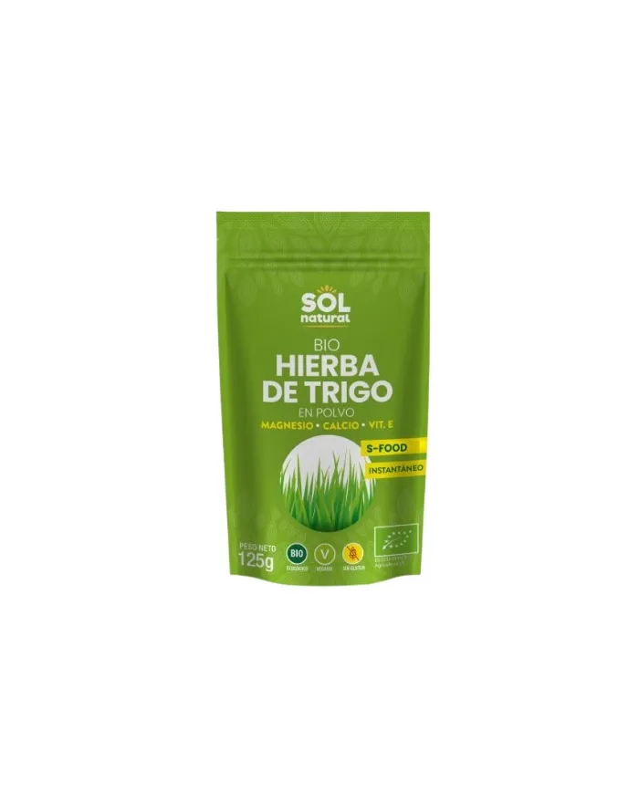 Gluten-free wheatgrass ORGANIC 125 g, Solnatural