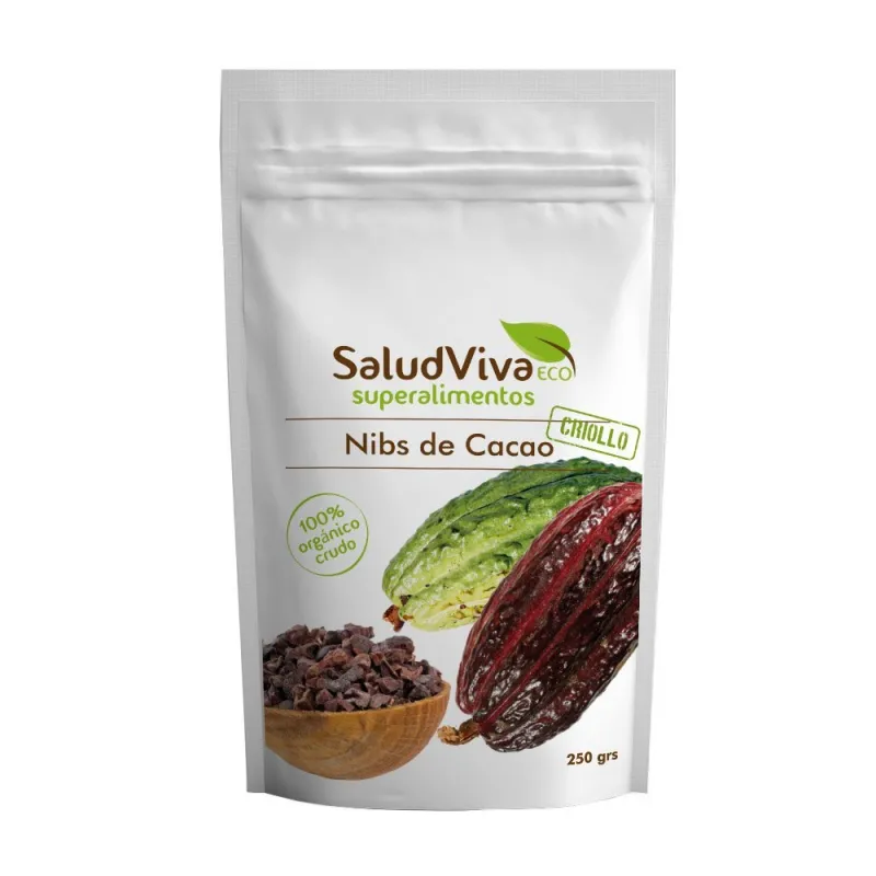 Nibs de cacao BIO 250 g, Salud Viva