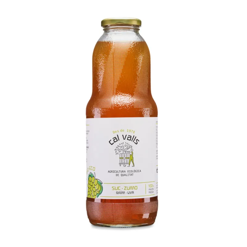 Zumo de UVA blanca BIO 1 l, Cal Valls
