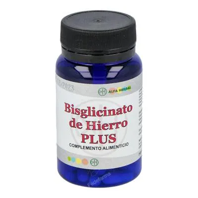 Bisglicinato de hierro plus 60 cápsulas, Alfa Herbal