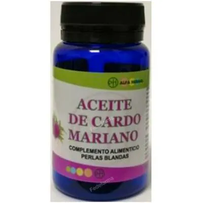 Aceite de cardo mariano 60 perlas, Alfa Herbal
