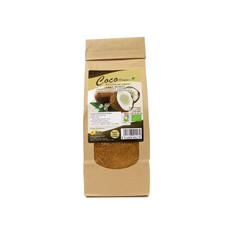 Azúcar de coco BIO 400 g, Dream Foods