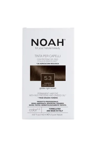 Tinte capilar castaño dorado, (5.3) 140 ml, Noah