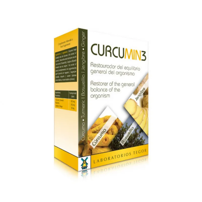 Curcumin 3 30 comprimidos, Tegor