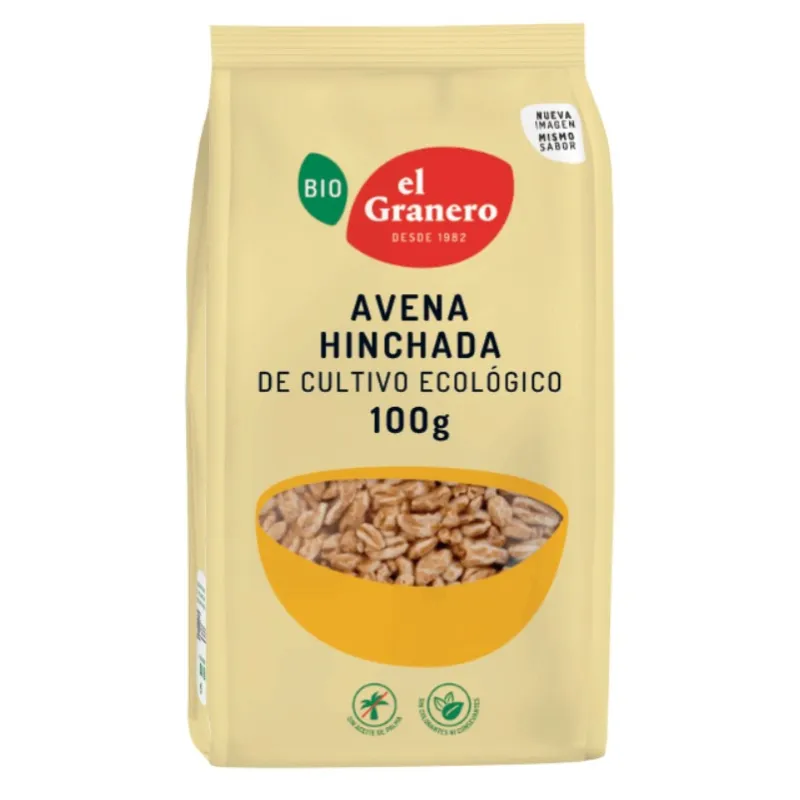 Avena hinchada BIO 100 g, El Granero