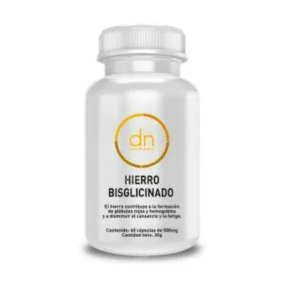 Hierro bisglicinato 60 cápsulas vegetales, Direct Nutrition