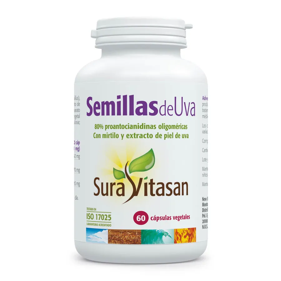 Semillas de UVA O. P. C 60 cápsulas, Sura Vitasan