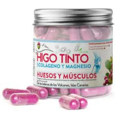 Higo tinto con colágeno y magnesio 90 cápsulas, Tuno Canarias