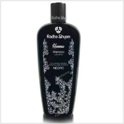 Shampooing henné couleur noir 400 ml, Radhe Shyam