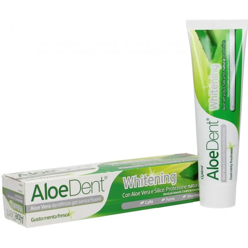 Pasta dental blanqueador optima BIO 100 ml, Aloedent