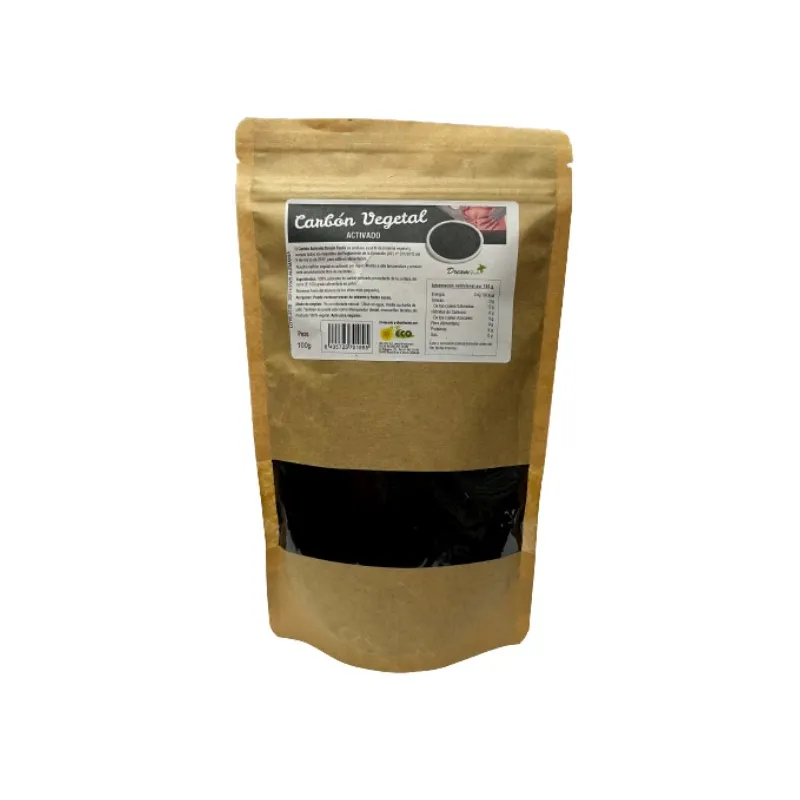 Carbón vegetal activado BIO 100 g, Dream Foods