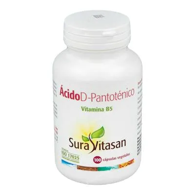 Ácido d-pantotenico 100 cápsulas, Sura Vitasan