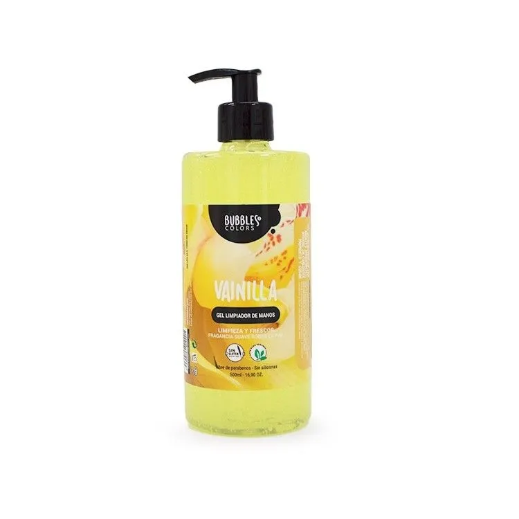 Handgel op basis van alcohol Vanille 500 ml, Bubbles & Colors
