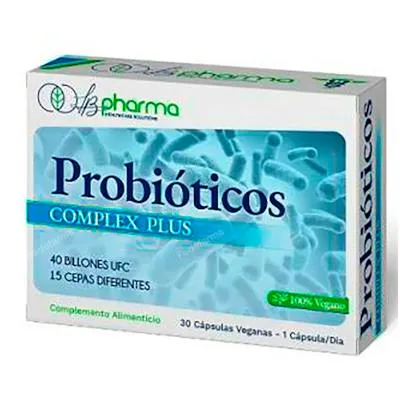 Probioticos complex plus 30 cápsulas, Lb Pharma