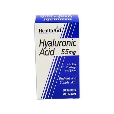 Ácido hialurónico 55 mg 30 comprimidos, Health Aid