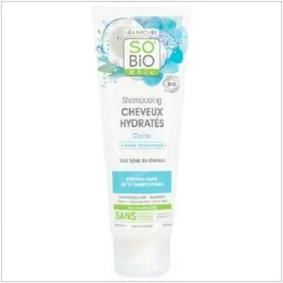 So´ etic champú hidratante coco-ácido hialurónico BIO 250 ml, SO'BiO étic