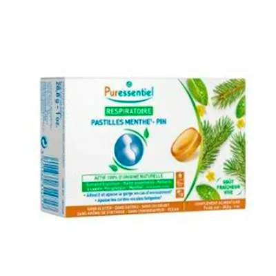 Pastillas garganta menta-pino 20pastillas, Puressentiel