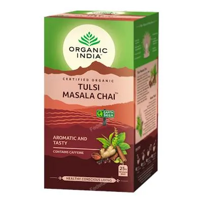 Tulsi masala chai infusión ayurvedica 25 bolsas, Organic India
