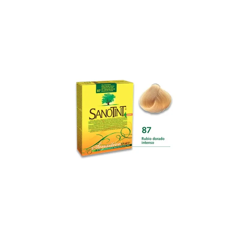 Sensitive 87 rubio dorado intenso, Sanotint