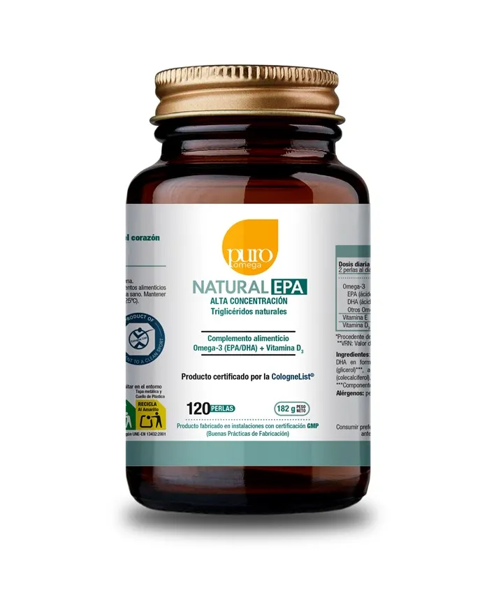 Natural epa maxima absorcion 120 perlas, Puro Omega