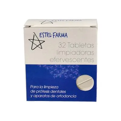Tab nettoyantes 32 effervescents, Estel-farma