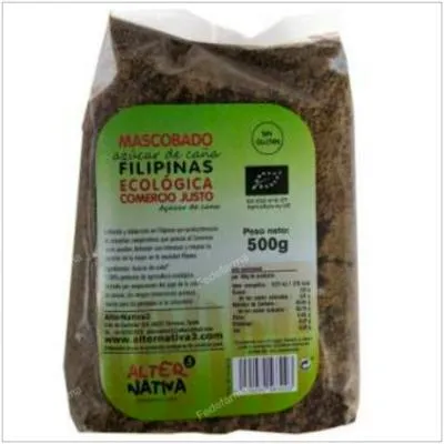 Azúcar de caña mascabado filipines BIO 500 g, Alternativa 3