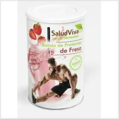 Batido de proteínas fresa BIO 320 g, Salud Viva