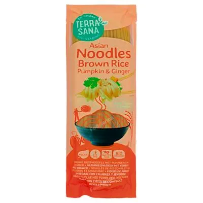 Fideos de arroz calabaza y jengibre noodles 250 g, Terrasana