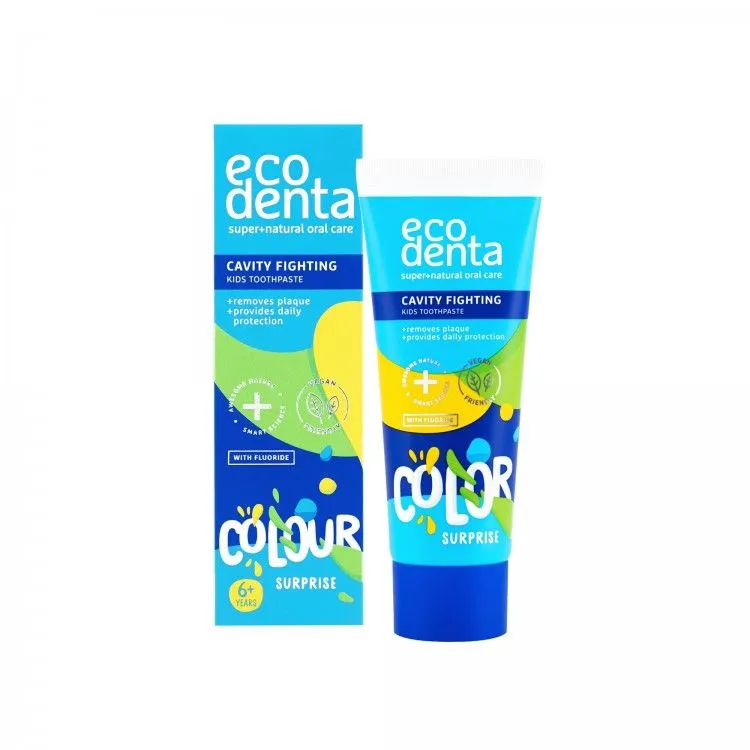 Pasta de Dientes Infantil Anticaries Colour Surprise 75 ml, Ecodenta