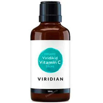 Viridikid vitamina C organica gotas 50 ml, Viridian