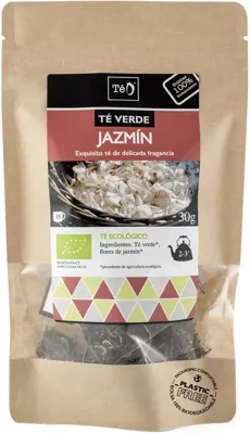 Té verde jazmín 15 bolsas téo-teo BIO 30 g, Teo Bio