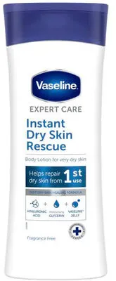 Lozione expert care instant dry skin RESCUE 400ML, Vaseline