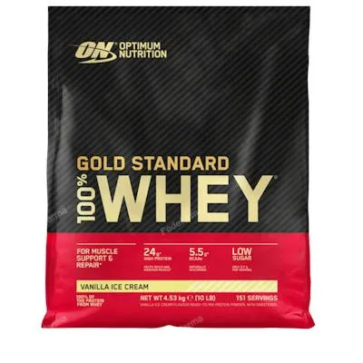 On 100% whey gold standard vanilla ice cream 4530 g, Optimum Nutrition