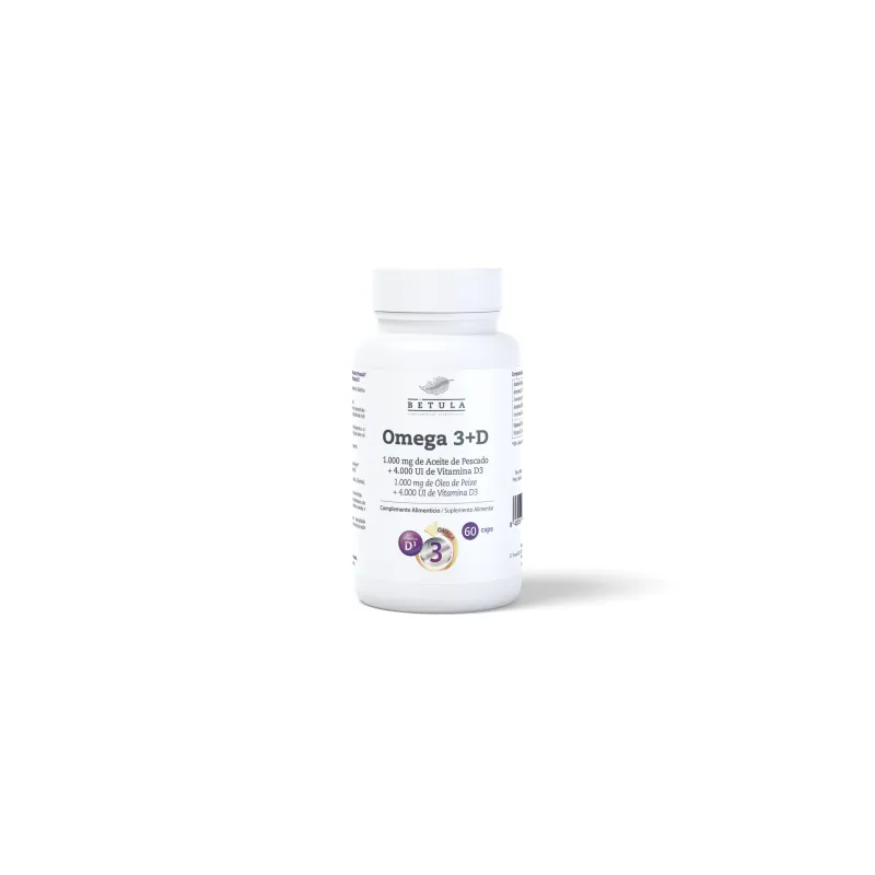 Omega 3+d 60 cápsulas, Betula