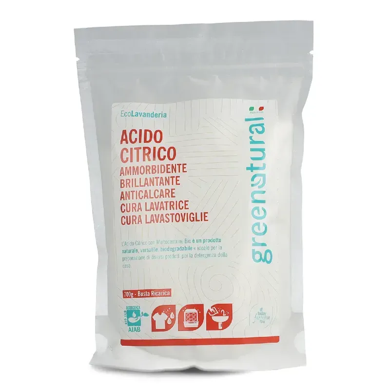 Ácido cítrico con maltodextrina orgánica 700 g, Greenatural