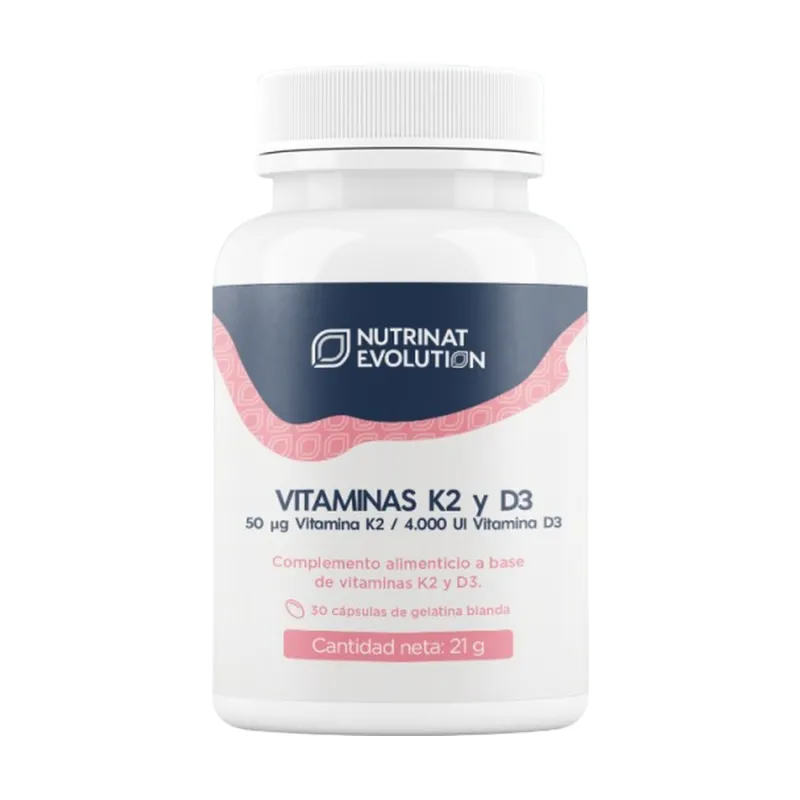 Vitamina k2+d3 evolution 30 cápsulas, Nutrinat