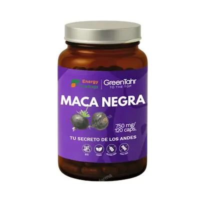 Black maca 750 mg ORGANIC 120 capsules, Energy Feelings