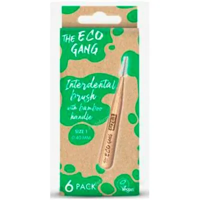 Cepillo interdental bambu Nº1 0,4mm 6 uds., The Eco Gang