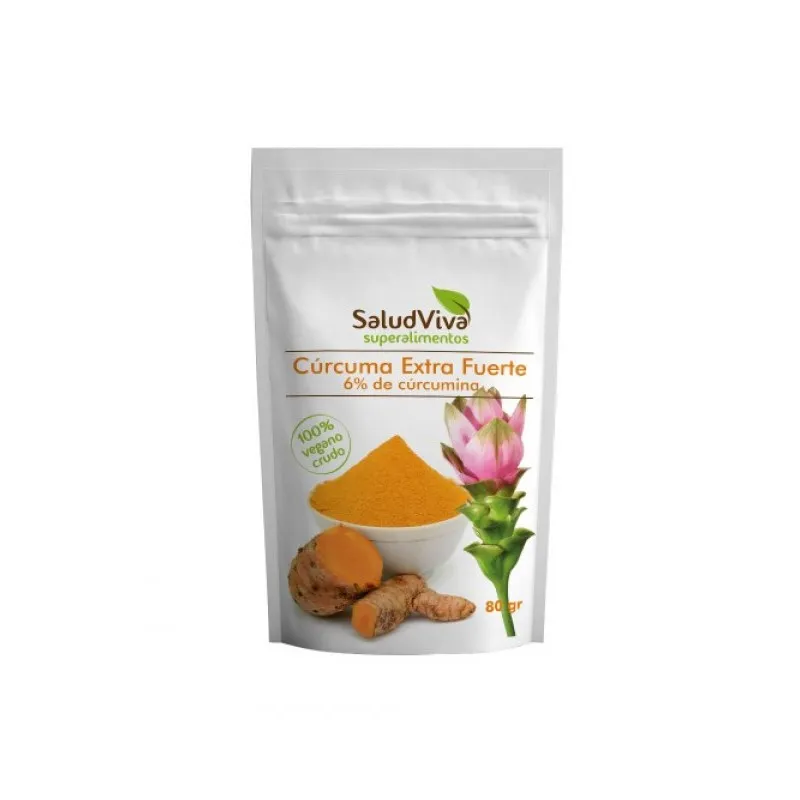 Cúrcuma extra fuerte 6% curcumina s/g salud 80 g, Salud Viva