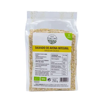 Salvado integral de Avena BIO 250 g, Ecosalim