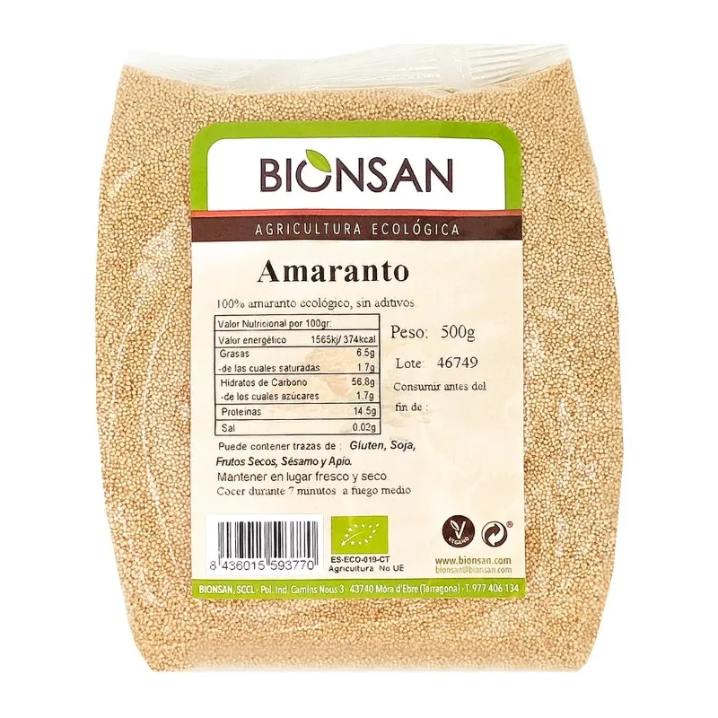 Amaranto grano BIO 500 g, Bionsan