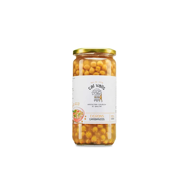 Garbanzos cocido BIO 700 g, Cal Valls