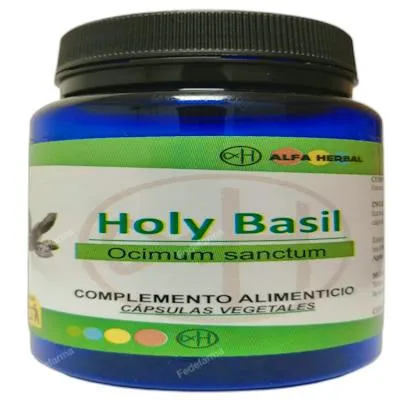 Holy basil (ocimum sanctum) 60 cápsulas, Alfa Herbal