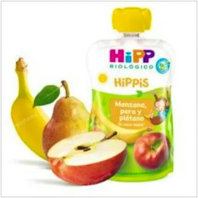 Quetschbeutel Apfel-Birne-Banane trinkbar 100 g, Hipp